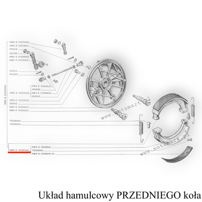 Szczęki Hamulcowe Szczęka Hamulca klocki okładziny K750 Dniepr Przód Tył