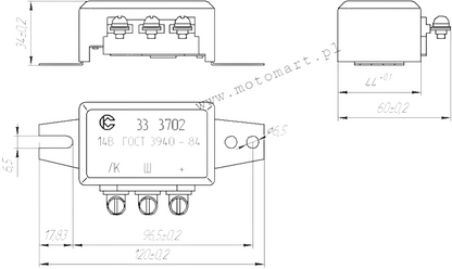 Regulator napięcia 12V Dniepr Ural elekroniczny Sovek alternator GWARACJA